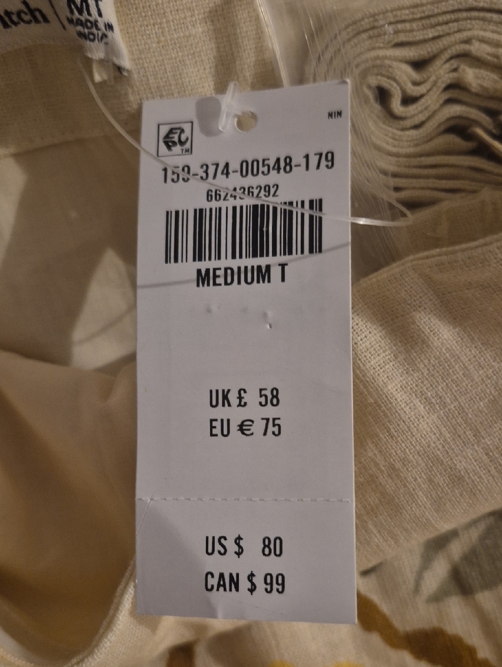Floral Print Cotton Blend Dress in Yellow and Olive - Picture 5 of 5